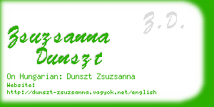 zsuzsanna dunszt business card